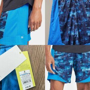 All in Motion Blue Patterned Kids Shorts